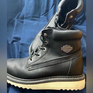 Harley-Davidson Women’s  Black Leather Ankle Boots